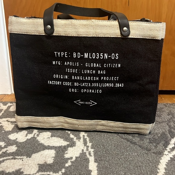 Apolis Global Citizen Customized Iowa Burlap Bag - Picture 2 of 3
